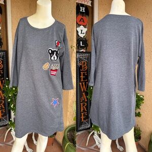 Ellison Women’s Patch Aplique Dress MEDIUM